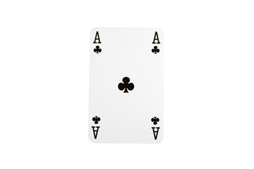 Playing card on a white background