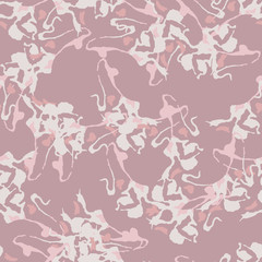 UFO camouflage of various shades of pink, white and nude colors