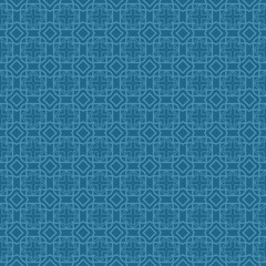 Vector Illustration. Pattern With Geometric Ornament, Decorative Border. Design For Print Fabric. Paper For Scrapbook. Blue color