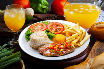 picanha potato with rice