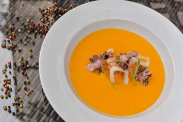 vegetable soup in a bowl