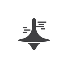 Baby spinning toy vector icon. filled flat sign for mobile concept and web design. baby whirligig toy glyph icon. Humming top symbol, logo illustration. Pixel perfect vector graphics
