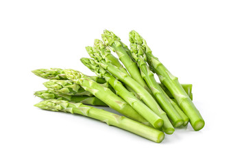Asparagus isolated on white background. full depth of field