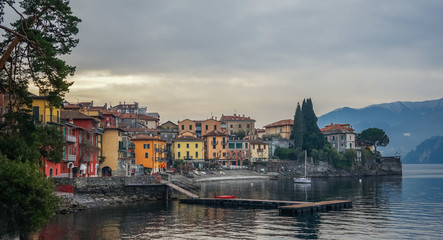 Fototapeta na wymiar harbour city in italy