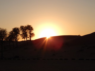 Закат в пустыне