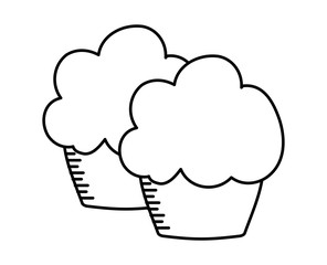 delicious sweet cupcakes pastry