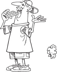 throwing paper on the street