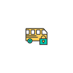 Bus icon design. Transportation icon vector design