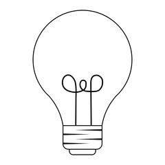 light bulb isolated icon
