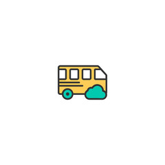Bus icon design. Transportation icon vector design