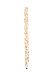 heating element, rust and scale on boiler background, lying on white background