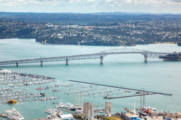 view to the Auckland harbour New Zealand