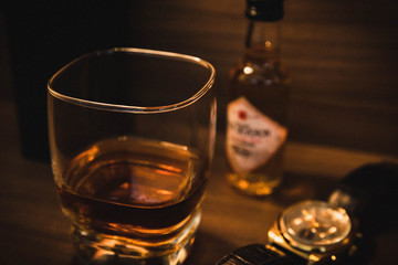 Glass of whiskey 