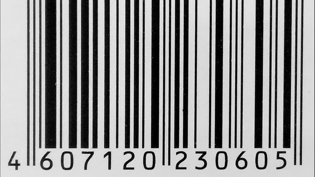 Barcode chaos. Animated background.