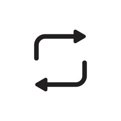 rotation arrows exchange symbol vector