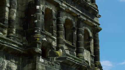 The Roman City wall The "Porta Nigra" (Black gate) in Trier, Germany, July 2018