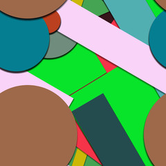Flat material design - Creative vector trend seamless
