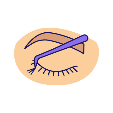 recommend clip art: Cluster lash extension color icon