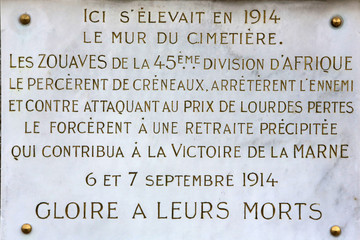The Zouaves of the 45th African Division. Military Cemetery. Chambry. 