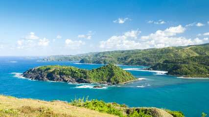 Beautiful view of the island from view point in Philippines