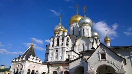 Fototapeta na wymiar Old orthodox monasteries in Moscow Russia