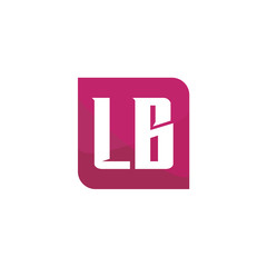 Initial Letter Logo LB Template Vector Design