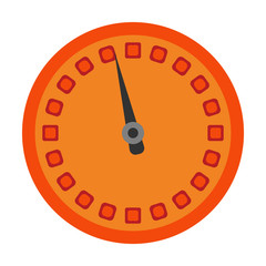 Speedometer icon or Indicator with arrow. Colorful Infographic element. Vector illustration