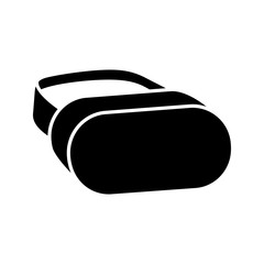 VR headset glyph icon