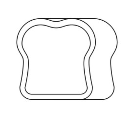 delicious bread isolated icon