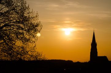 Sonnenuntergang über St. Martin