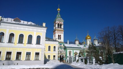 Old orthodox monasteries in Moscow Russia