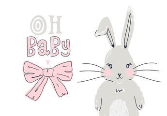 Cute slogan and illustrations for kids. Typography and hand drawn slogans for tee shirt. Vector graphic for tee printing