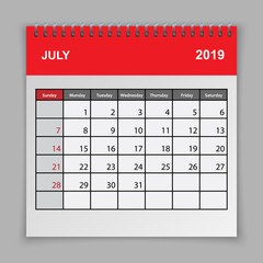 Calendar planner design template