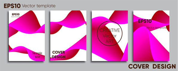 Creative colored cover. Cover design. Cool background.