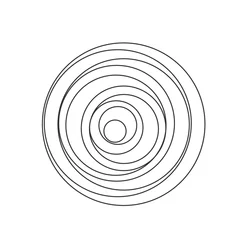 Rolgordijnen Circular spiral sound wave © magr80