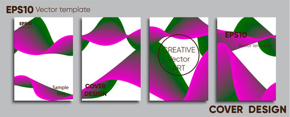 Creative colored cover. Cover design. Cool background.