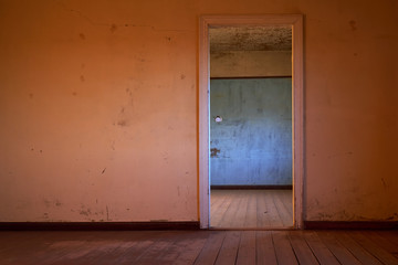 empty room with door 