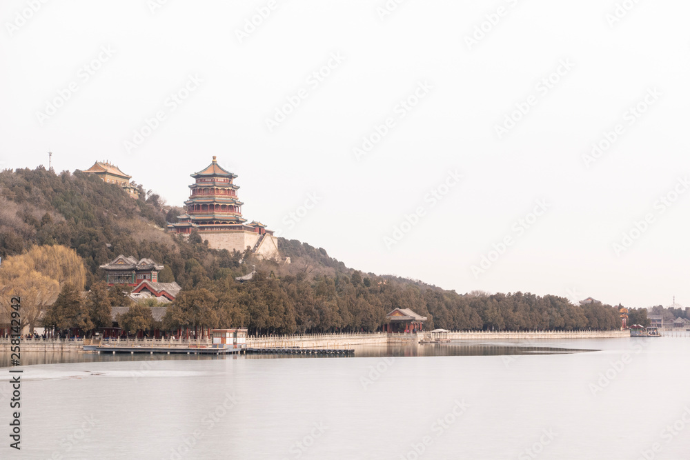 Wall mural beijing, china - december 22, 2018: summer palace in beijing