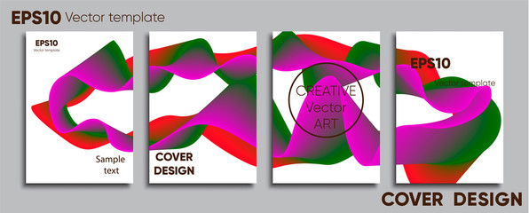 Creative colored cover. Cover design. Cool background.