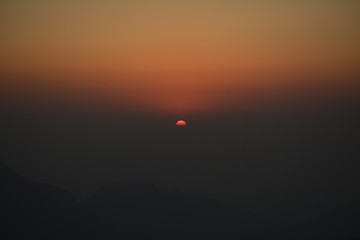 Sunset at Sunset Point, Matheran Hill Station, Maharastra, India