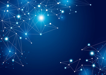 Abstract global network connection background vector illustration