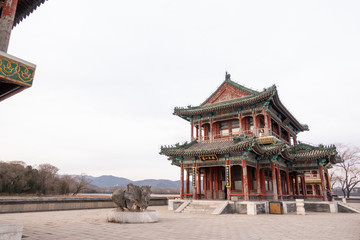 BEIJING, CHINA - DECEMBER 22, 2018: Summer Palace in Beijing