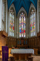 Chateauneuf du Faou. Eglise saint Julien et Notre-Dame. Finistère. Bretagne