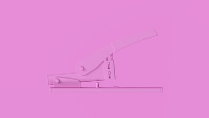 Fototapeta premium Pink Office Stapler 3d illustration 3d render