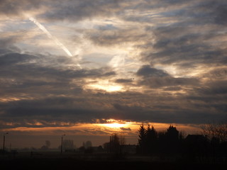 lever de soleil et couleur du ciel