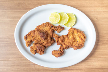 Delicious breaded beef