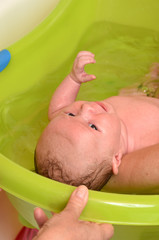 Fototapeta premium Baby in bath