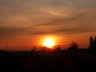 lever de soleil et couleur du ciel