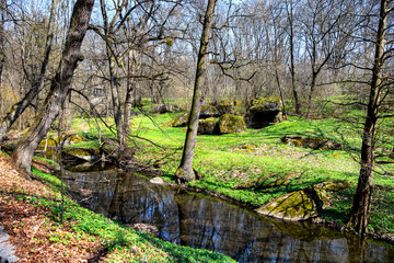 Sofiyivsky Park in Uman, Ukraine.  April 2018