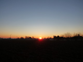 lever de soleil et couleur du ciel